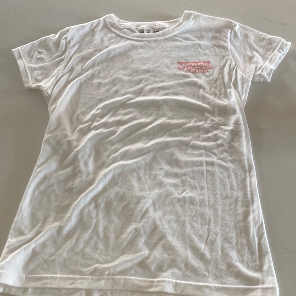 White Stranger Things Tee